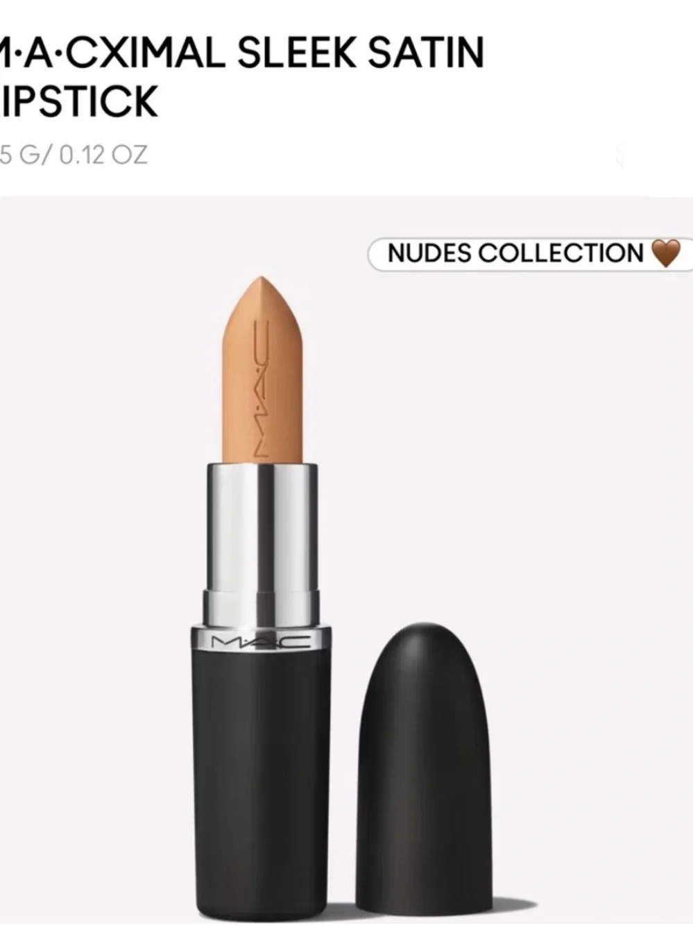 MAC Cosmetics Satin Lipstick - Peach Nude
